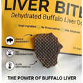 Ricky's Pet Kitchen Liver Bites Dehydrated Buffalo Liver Dog Training Treats, Single Ingredient, No Preservatives, 100g