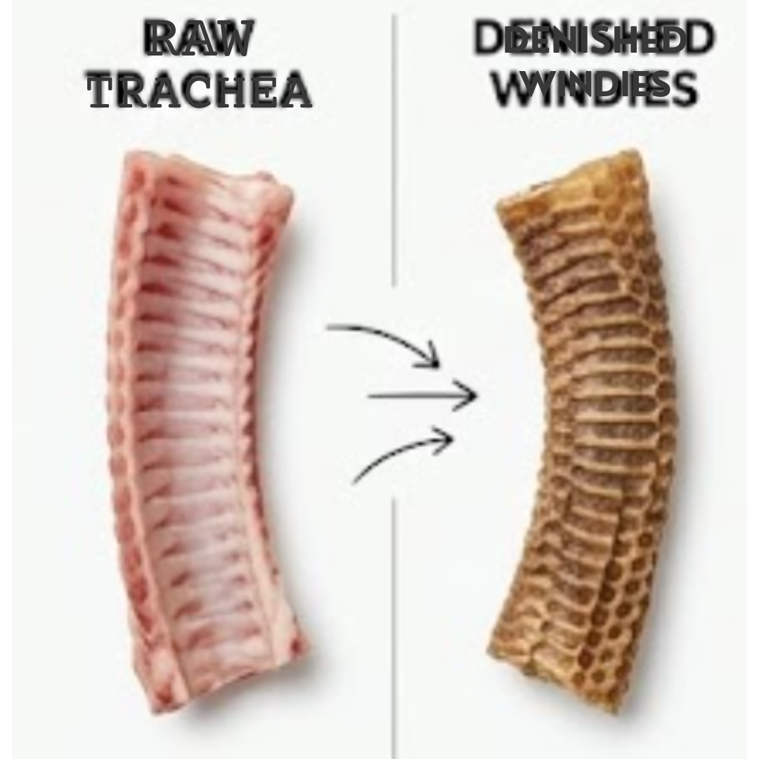 Ricky’s Pet Kitchen Buffalo Trachea Large Dog Chews – Dehydrated, Single Ingredient, No Preservatives (Pack of 6) (Large)