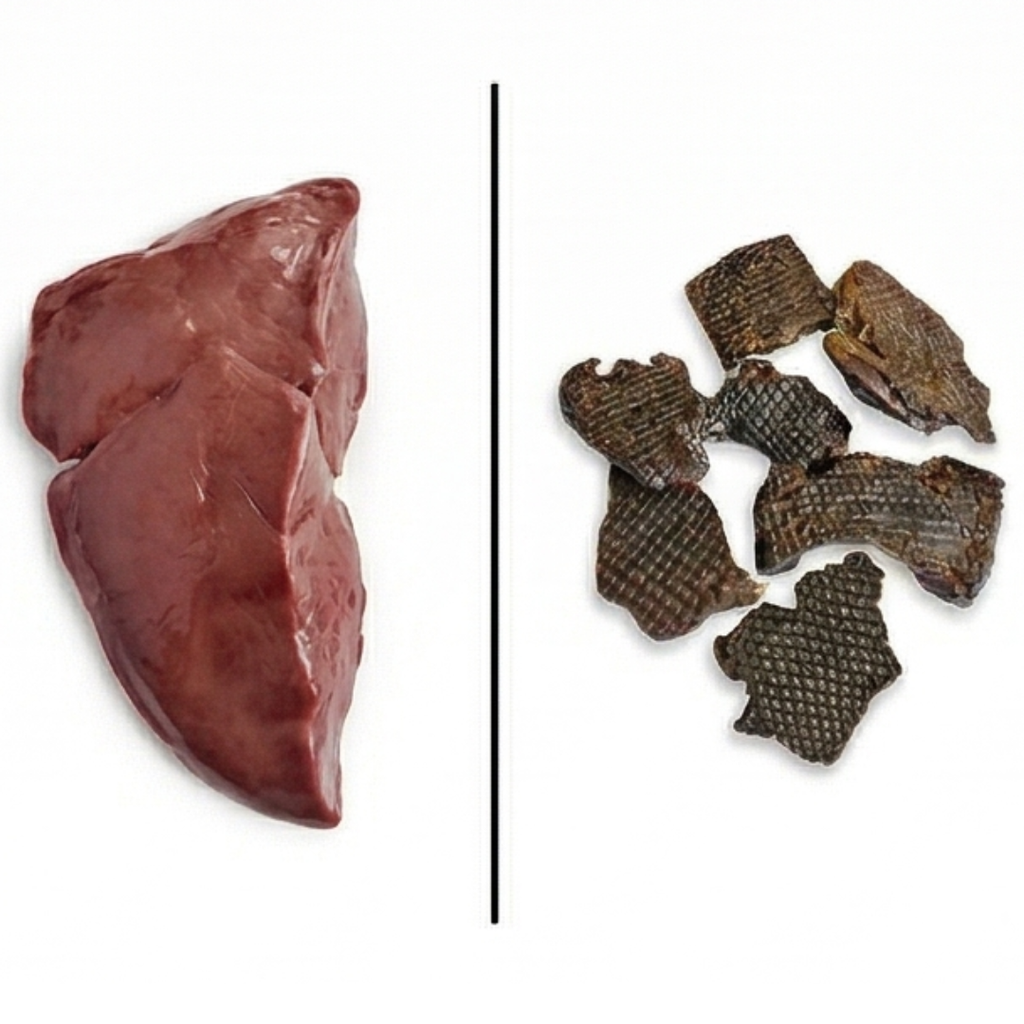 Ricky's Pet Kitchen Liver Bites Dehydrated Buffalo Liver Dog Training Treats, Single Ingredient, No Preservatives, 100g