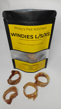 Ricky’s Pet Kitchen Buffalo Trachea Small Dog Chews – Dehydrated, Single Ingredient, No Preservatives (Pack of 6) (Small)